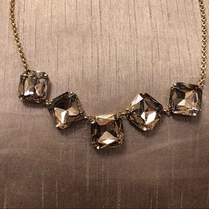 Gold jeweled, gold necklace